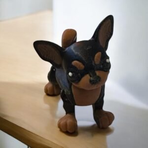 Chihuahua, an articulated 3D-printed collectible figure from SpaceCity3D (Land Animals)