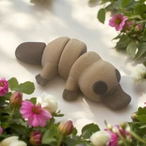 Baby Platypus Mini, an articulated 3D-printed collectible figure from SpaceCity3D (Minis)