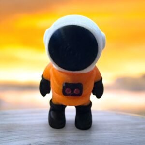Tiny Astronaut Mini, an articulated 3D-printed collectible figure from SpaceCity3D (Minis)