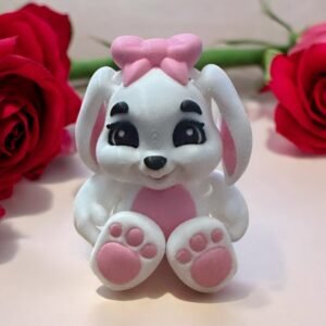Bunny, an articulated 3D-printed collectible figure from SpaceCity3D (Land Animals)