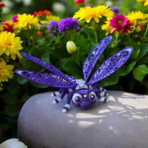 Dragonfly, an articulated 3D-printed collectible figure from SpaceCity3D (Air Animals)