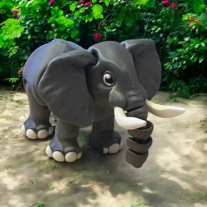 Elephant, an articulated 3D-printed collectible figure from SpaceCity3D (Land Animals)