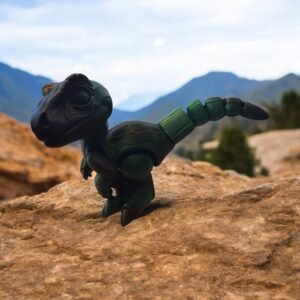 Raptor, an articulated 3D-printed collectible figure from SpaceCity3D (Land Animals)