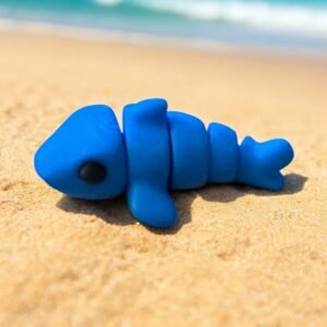 Baby Shark Mini, an articulated 3D-printed collectible figure from SpaceCity3D (Minis)