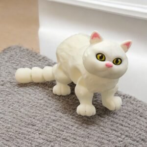 Shorthair Cat, an articulated 3D-printed collectible figure from SpaceCity3D (Land Animals)