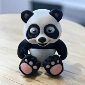 Baby Panda, an articulated 3D-printed collectible figure from SpaceCity3D (Land Animals)