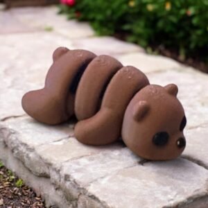 Baby Bear Mini, an articulated 3D-printed collectible figure from SpaceCity3D (Minis)