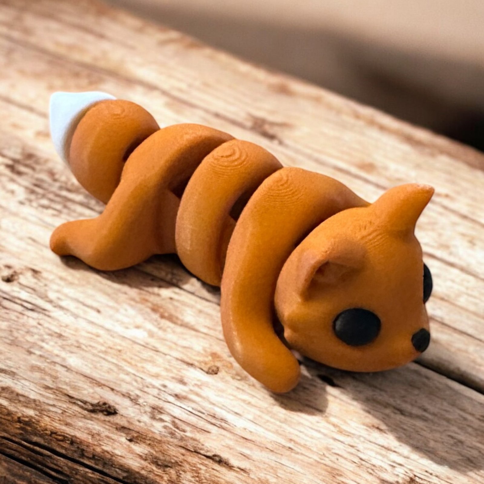 Baby Fox Mini, an articulated 3D-printed collectible figure from SpaceCity3D (Minis)
