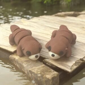 Baby Otter Mini, an articulated 3D-printed collectible figure from SpaceCity3D (Minis)