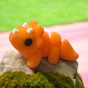 Baby Triceratops Mini, an articulated 3D-printed collectible figure from SpaceCity3D (Minis)