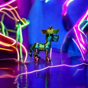 Donkey, an articulated 3D-printed collectible figure from SpaceCity3D (Land Animals)