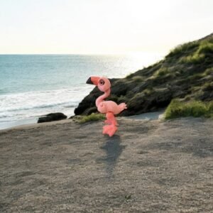 Flamingo, an articulated 3D-printed collectible figure from SpaceCity3D (Air Animals)
